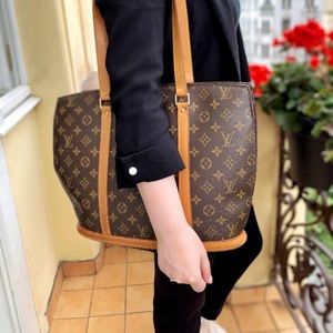 Louis Vuitton Babylone Monogram Canvas Shoulder Tote Bag